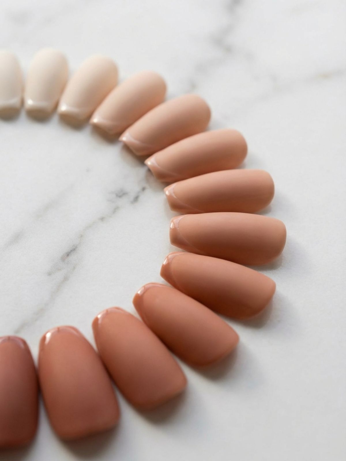 How Often Should You Wear Press-On Nails - Modern press-on sets come in various nude tones and architectural shapes to mimic natural nail structures.