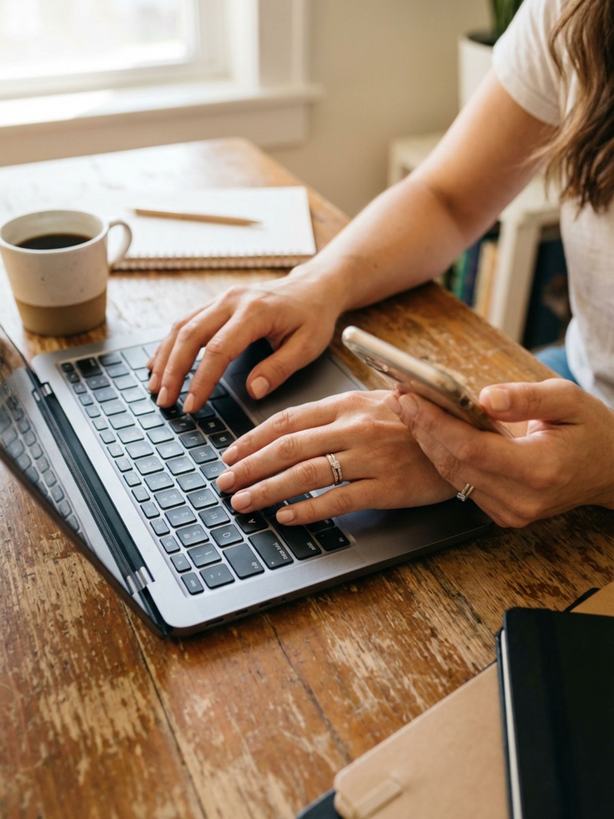 Press-On Nails Maintenance Routine - Short, functional shapes like squoval are perfect for maintaining a professional look that withstands daily typing.