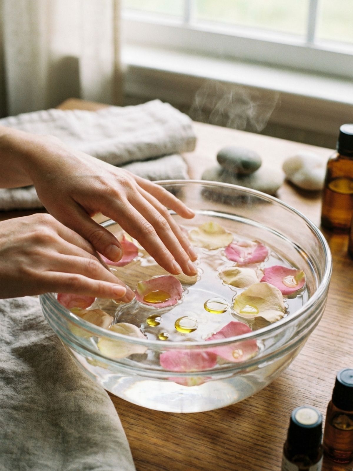 Press-On Nails for Sensitive Nails - Patience is key: soaking with warm water and oil protects sensitive nails during removal.
