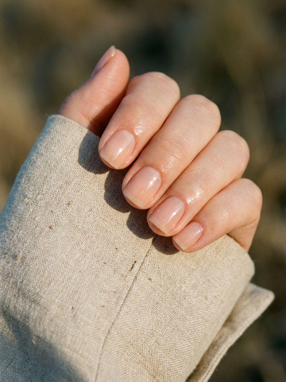 short glossy nude nails office Minimal Nails for Business Trips - Pairing short, glossy nude nails with structured blazers creates an effortless professional vibe.