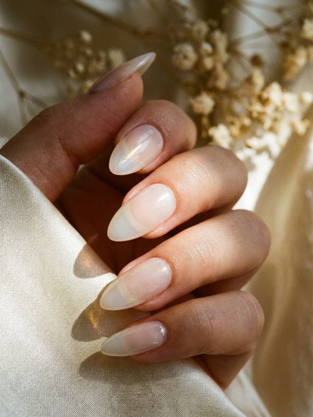 Best Natural Curve Press-On Nails - The 'glazed' look is achieved with semi-transparent gels that let light filter through.